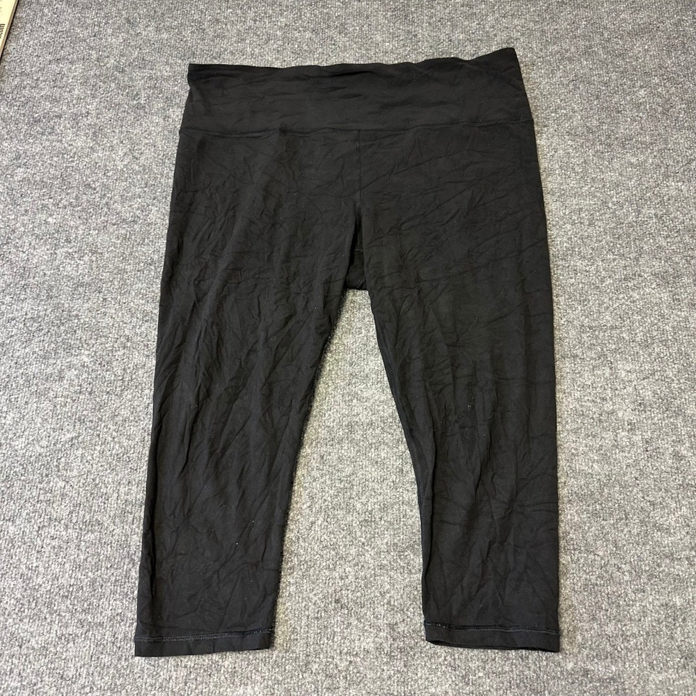 Athleta Capri Leggings Womens Size XL Black Elation High Waisted Athletic Yoga